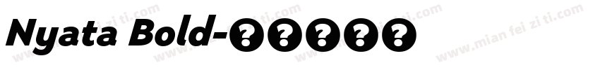 Nyata Bold字体转换